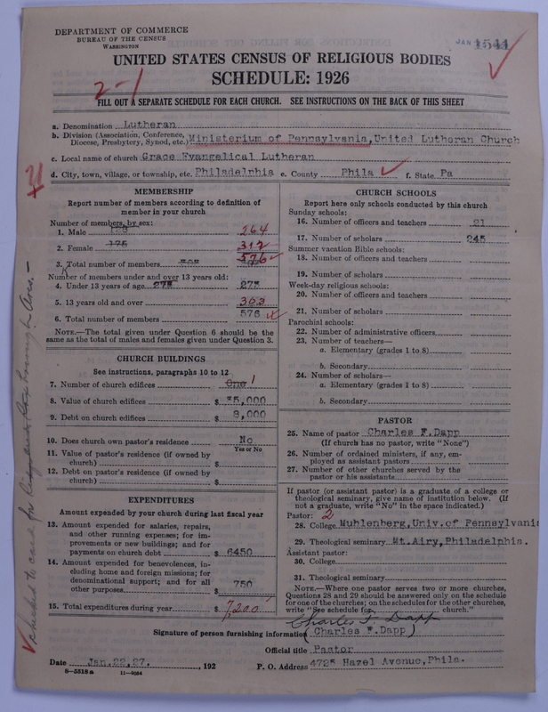 Scan of United Lutheran Church in America: 1541