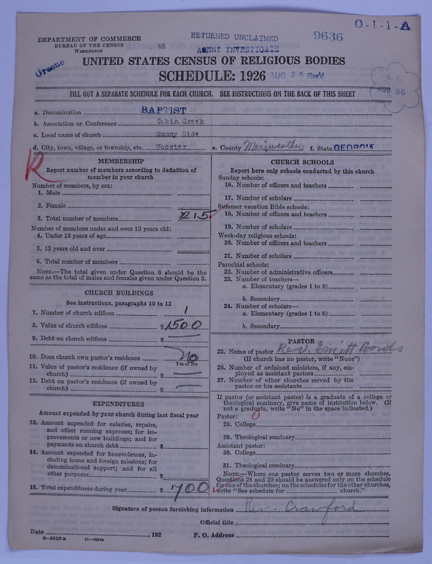 Scan of Negro Baptists: 9636