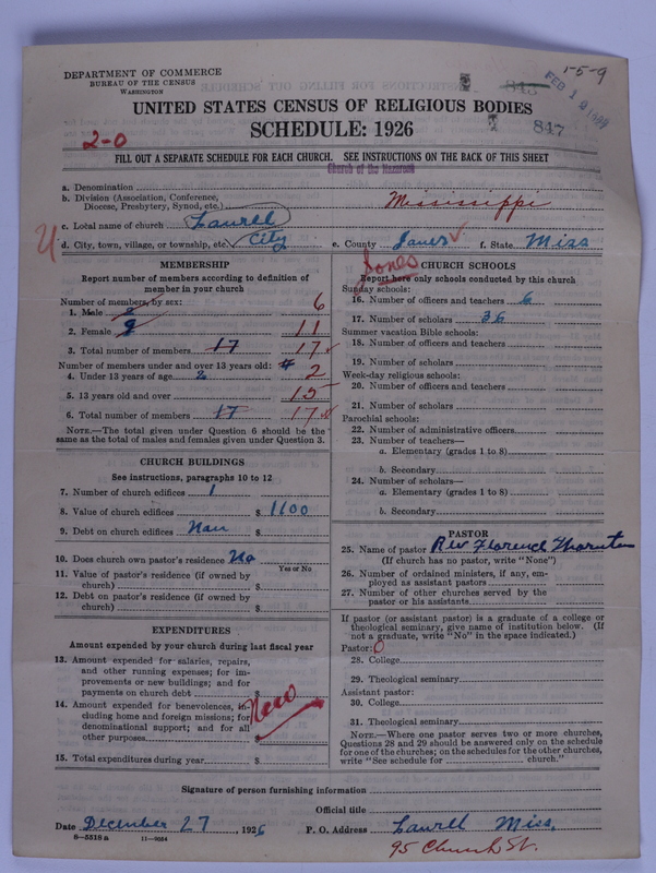 Scan of Church of the Nazarene: 847