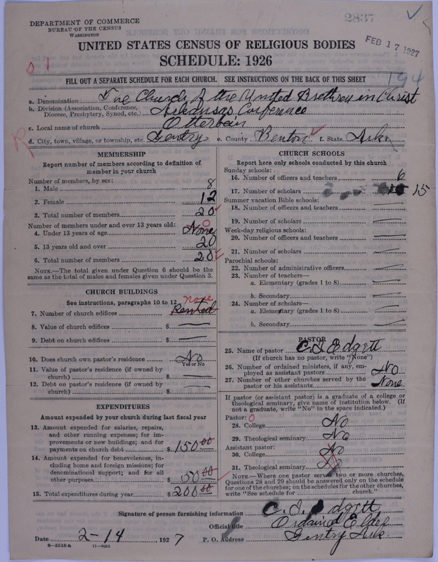 Scan of Church of the United Brethren in Christ: 2837