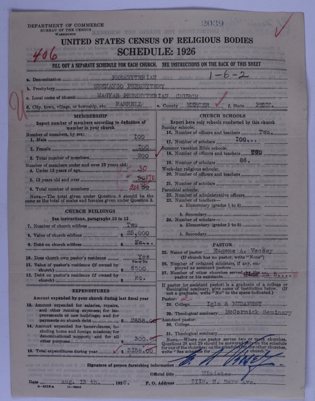 Scan of Presbyterian Church in the United States of America: 2039