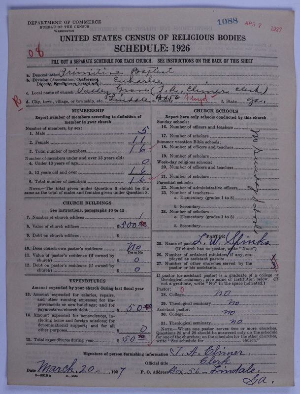 Scan of Primitive Baptists: 1088