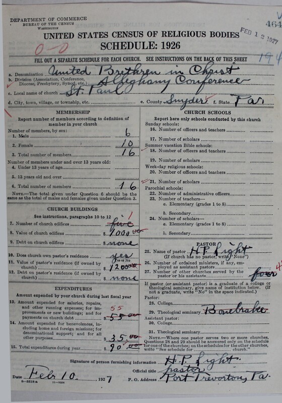 Scan of Church of the United Brethren in Christ: 464