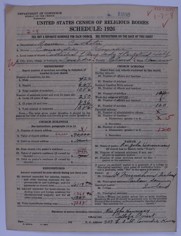 Scan of Roman Catholic Church: 1958