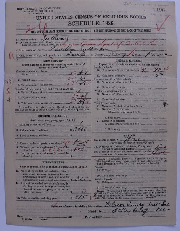 Scan of United Lutheran Church in America: 1496