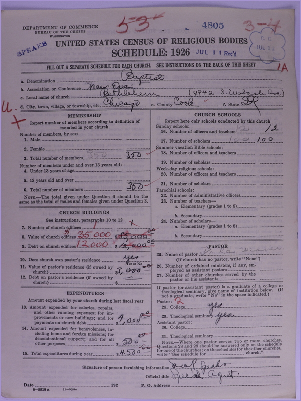 Scan of Negro Baptists: 4805