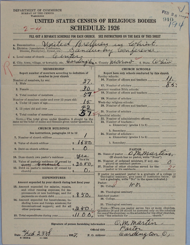 Scan of Church of the United Brethren in Christ: 910