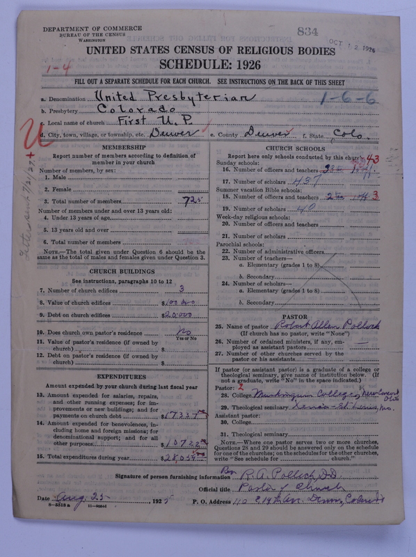 Scan of United Presbyterian Church of North America: 834