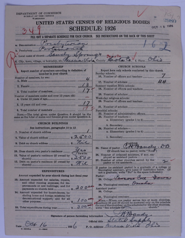Scan of Presbyterian Church in the United States of America: 2980