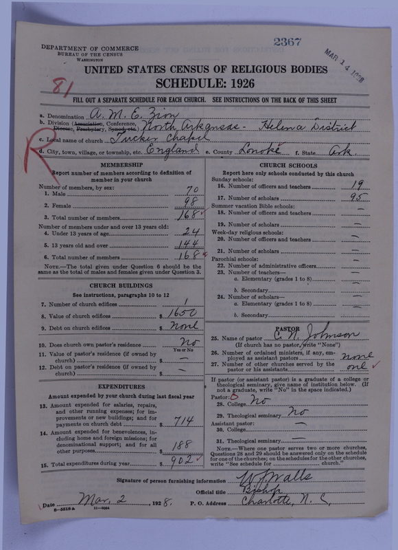 Scan of African Methodist Episcopal Zion Church: 2367