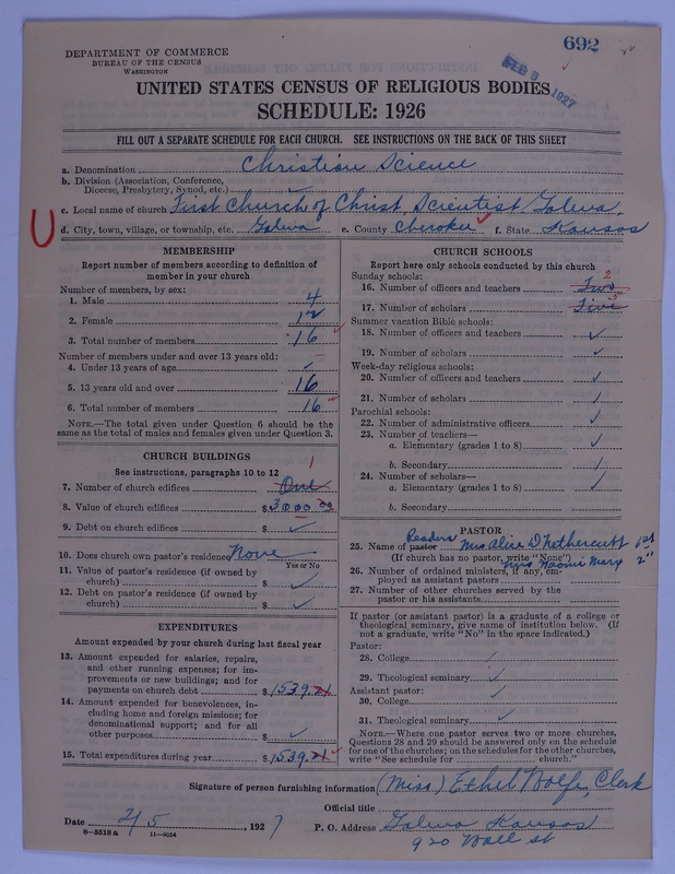 Scan of Church of Christ, Scientist: 692