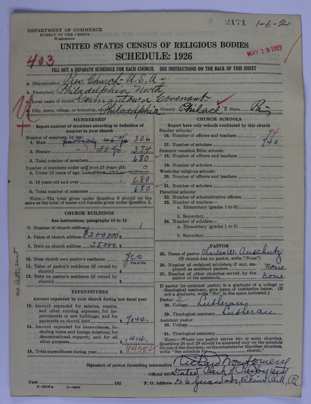 Scan of Presbyterian Church in the United States of America: 2171