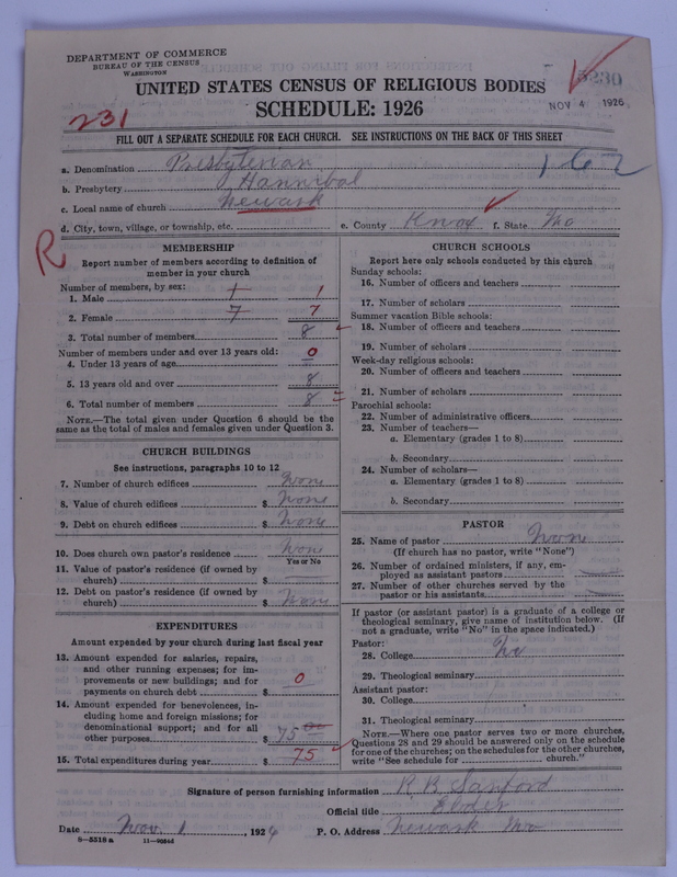 Scan of Presbyterian Church in the United States of America: 5230