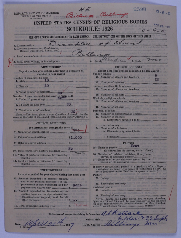 Scan of Disciples of Christ: 2598