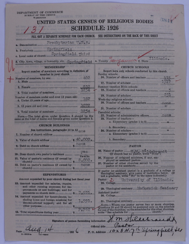 Scan of Presbyterian Church in the United States of America: 3841