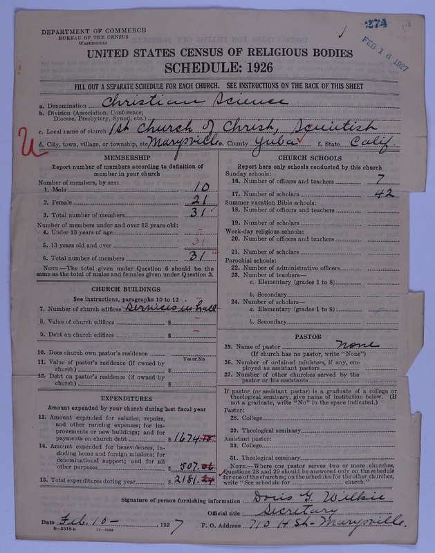 Scan of Church of Christ, Scientist: 274