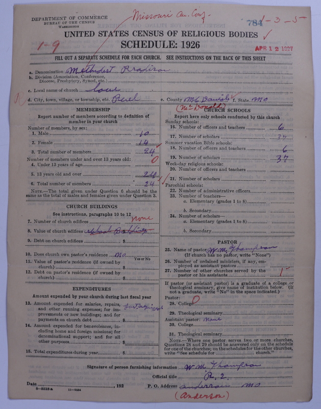 Scan of Methodist Protestant Church: 784