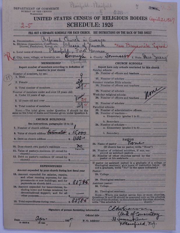 Scan of Reformed Church in America: 426
