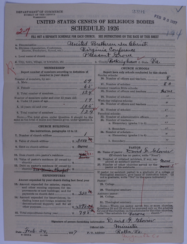 Scan of Church of the United Brethren in Christ: 2391