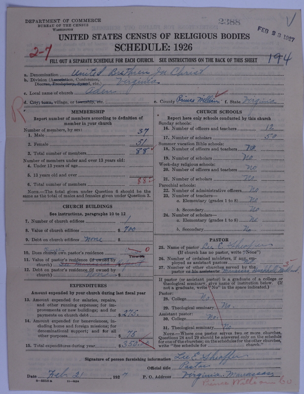 Scan of Church of the United Brethren in Christ: 2388