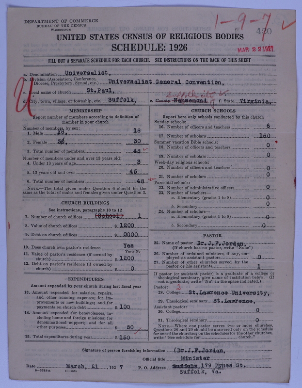 Scan of Universalist Church: 420