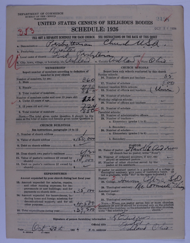 Scan of Presbyterian Church in the United States of America: 2458