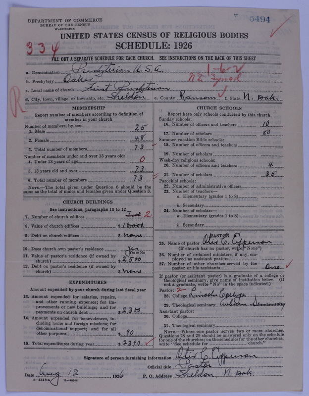 Scan of Presbyterian Church in the United States of America: 5494