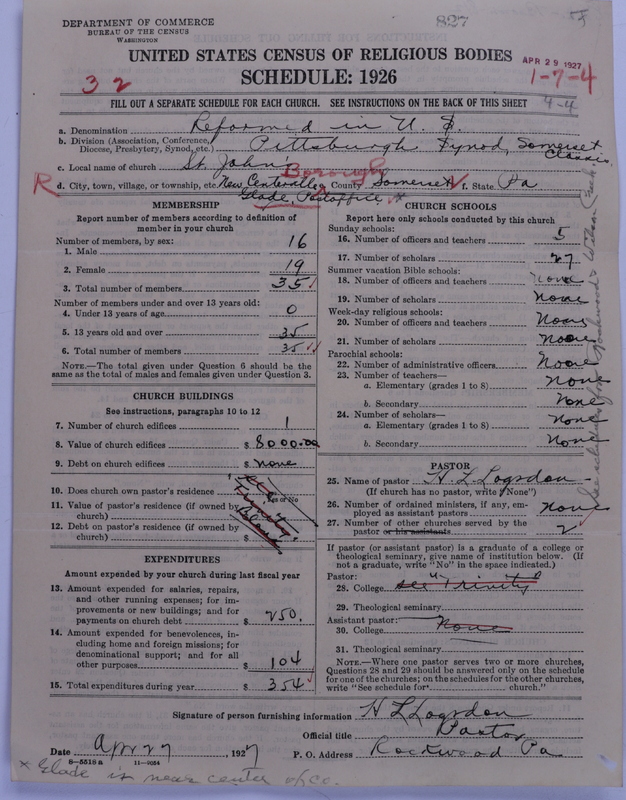 Scan of Reformed Church in the United States: 827