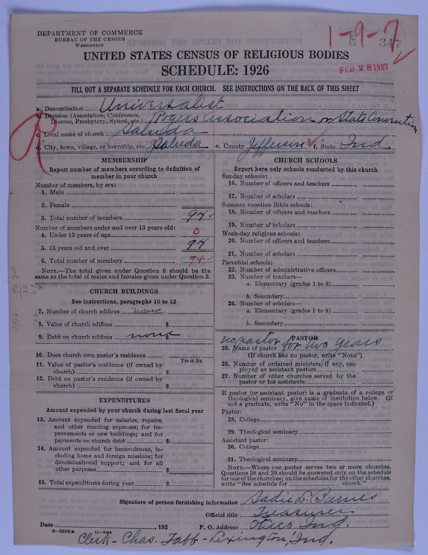 Scan of Universalist Church: 347