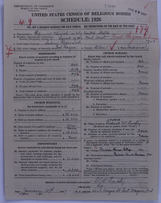 Scan of Reformed Church in the United States: 1206