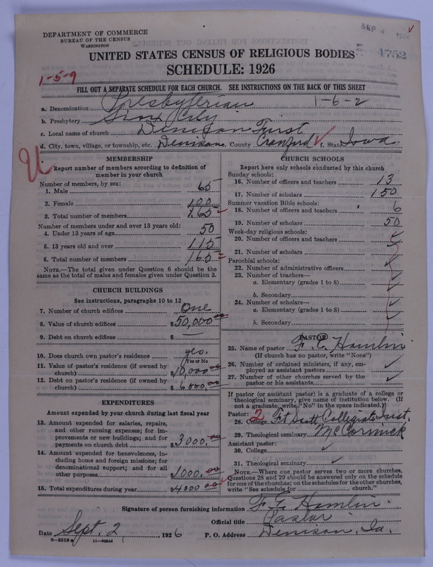Scan of Presbyterian Church in the United States of America: 4752