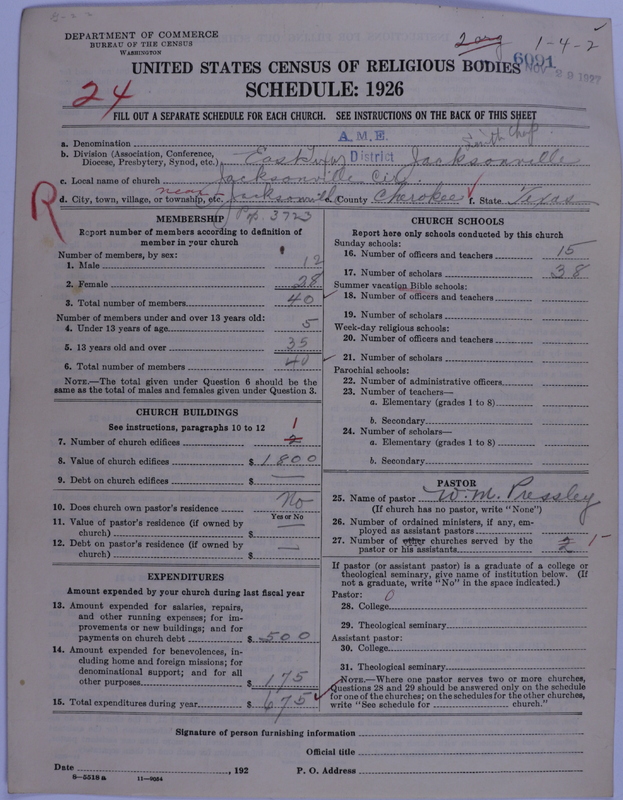 Scan of African Methodist Episcopal Church: 6091