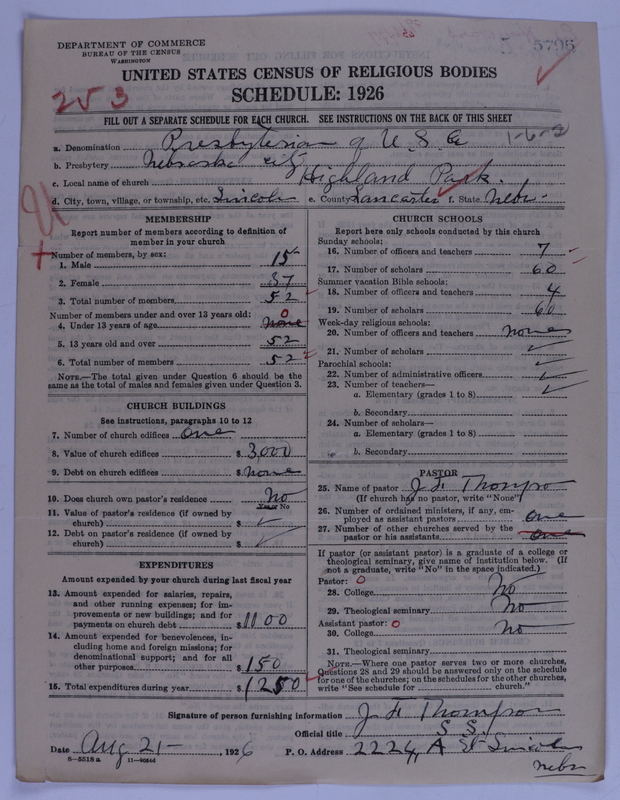 Scan of Presbyterian Church in the United States of America: 5796