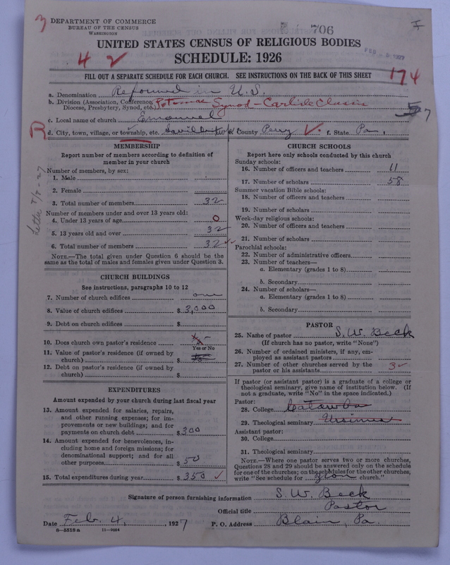Scan of Reformed Church in the United States: 706