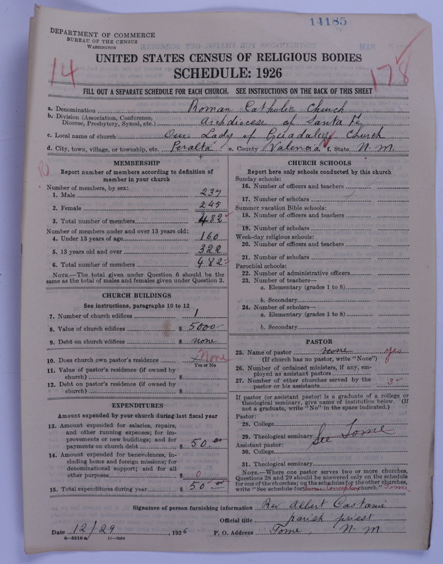 Scan of Roman Catholic Church: 14185