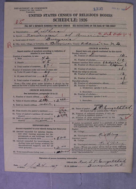 Scan of Norwegian Lutheran Church of America: 1392