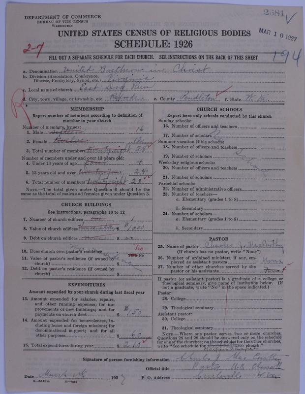 Scan of Church of the United Brethren in Christ: 2681