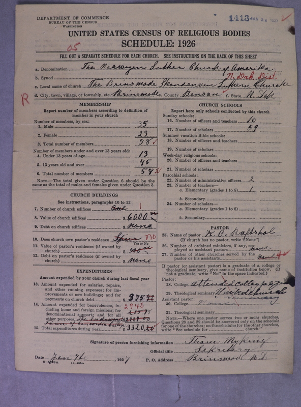 Scan of Norwegian Lutheran Church of America: 1413