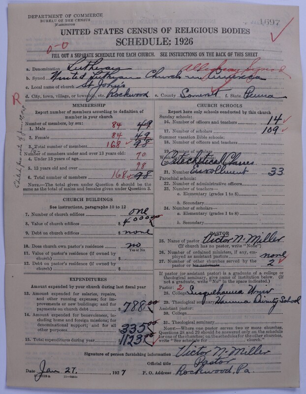 Scan of United Lutheran Church in America: 1697