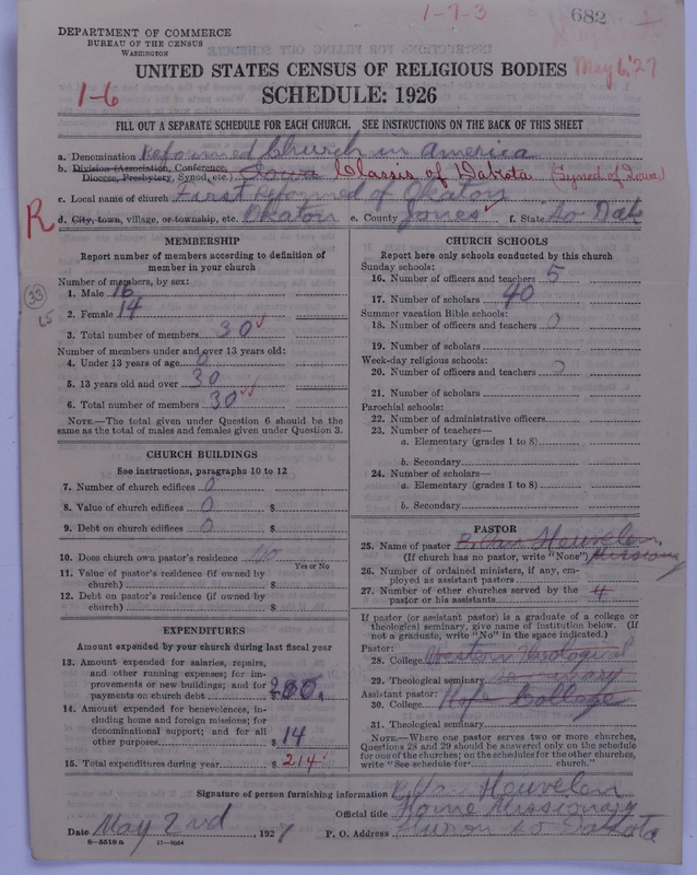 Scan of Reformed Church in America: 682