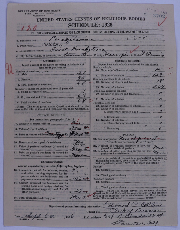 Scan of Presbyterian Church in the United States of America: 3702