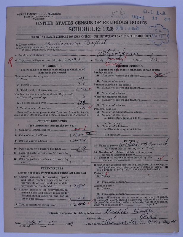 Scan of Negro Baptists: 9081