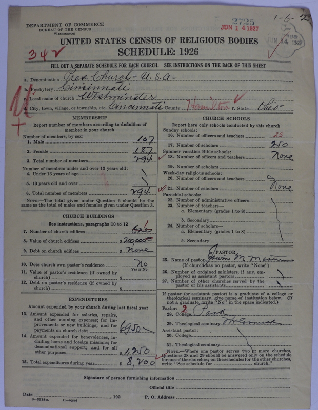 Scan of Presbyterian Church in the United States of America: 2725