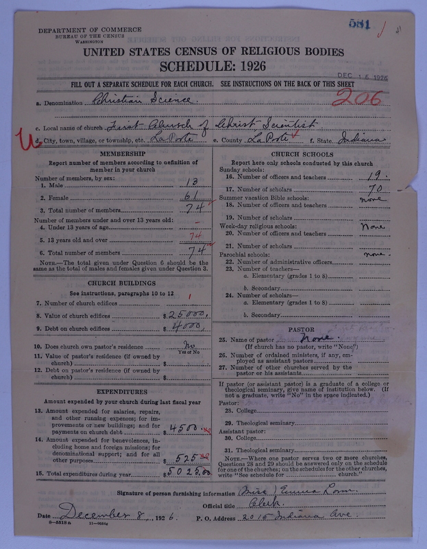 Scan of Church of Christ, Scientist: 581