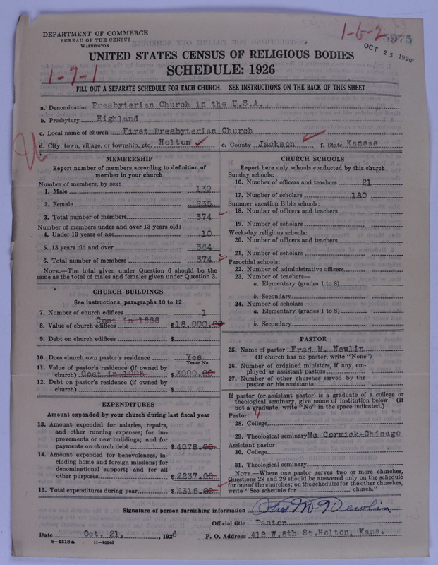 Scan of Presbyterian Church in the United States of America: 5975