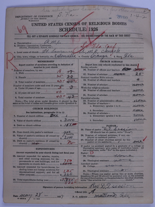 Scan of African Methodist Episcopal Church: 3760