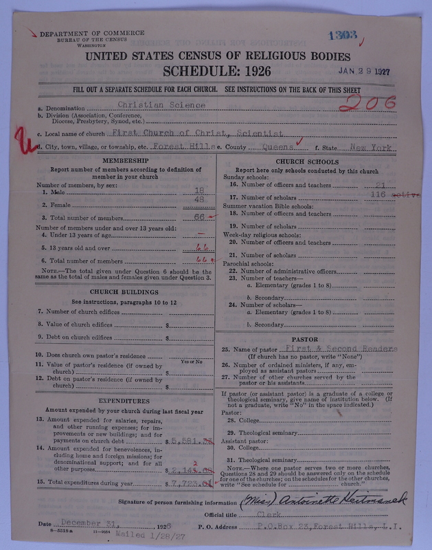 Scan of Church of Christ, Scientist: 1303