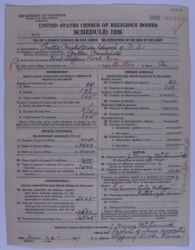 Scan of United Presbyterian Church of North America: 240