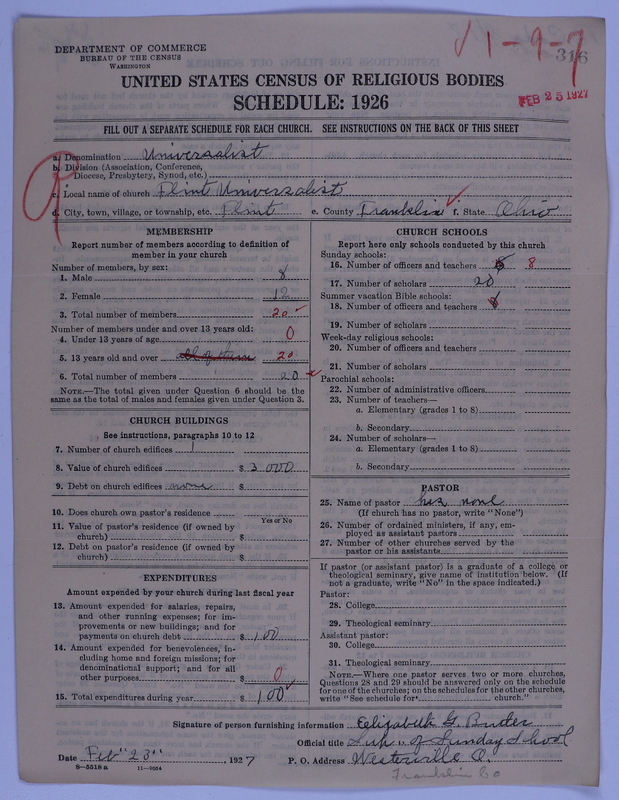 Scan of Universalist Church: 316