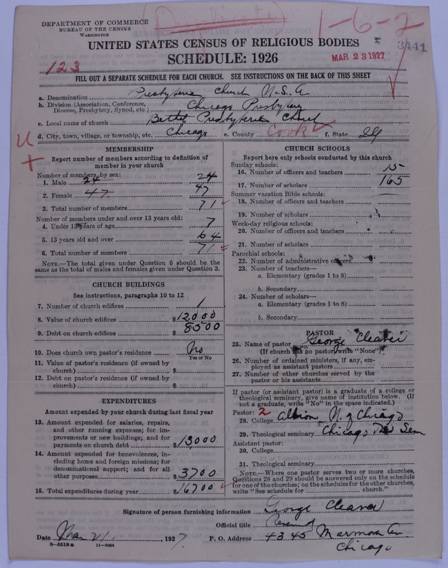 Scan of Presbyterian Church in the United States of America: 3441